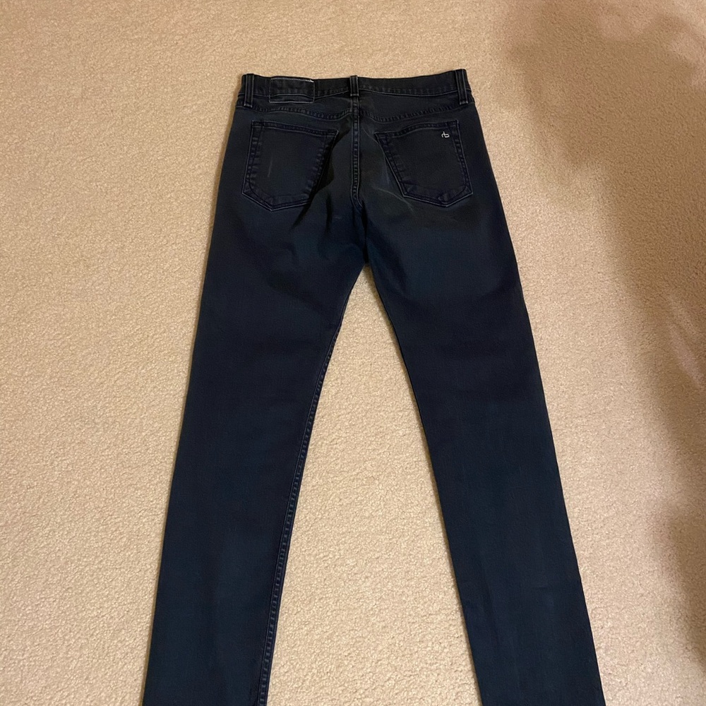 Rag and Bone Fit 2 Jeans size 31: Coated Navy